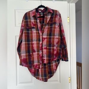 Angie Multicolor Plaid Shirt size S
